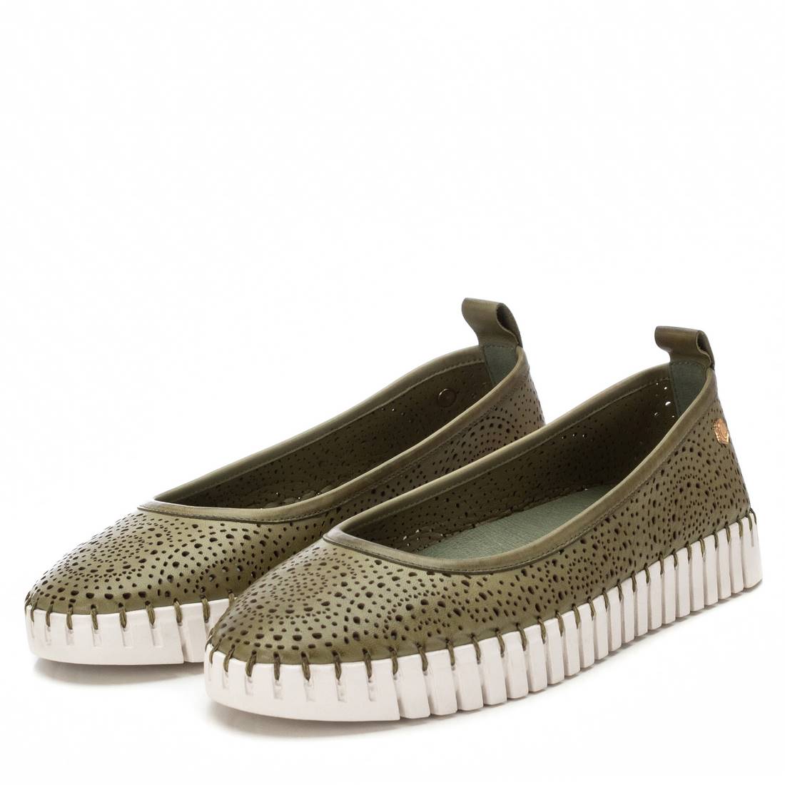 Carmela 162302 16230206 ballerine cuir kaki