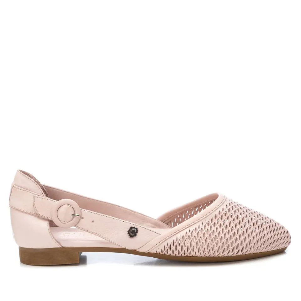 Carmela 16076007 ballerine cuir marron ajourée