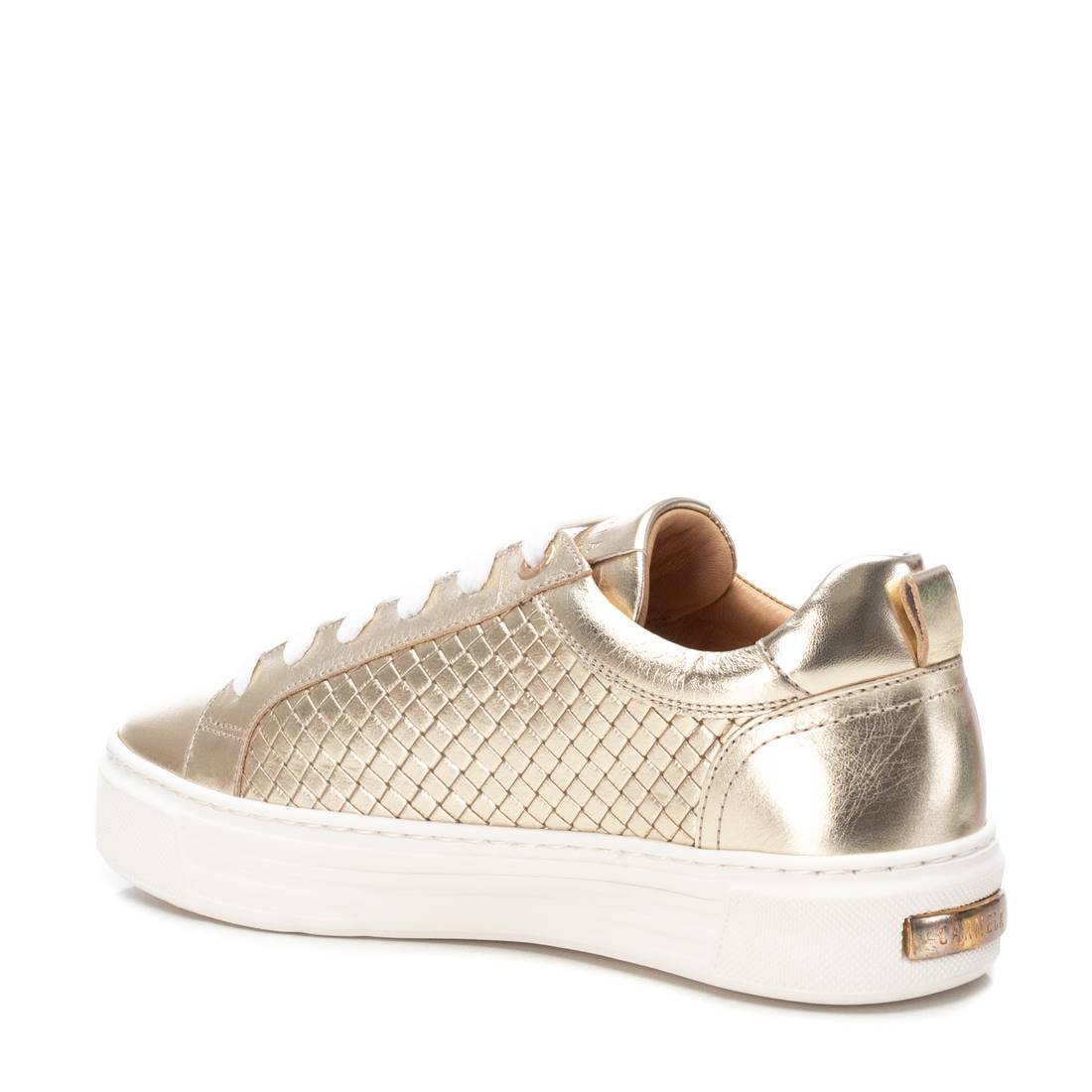 Carmela 16131303 baskets femme cuir doré lacets