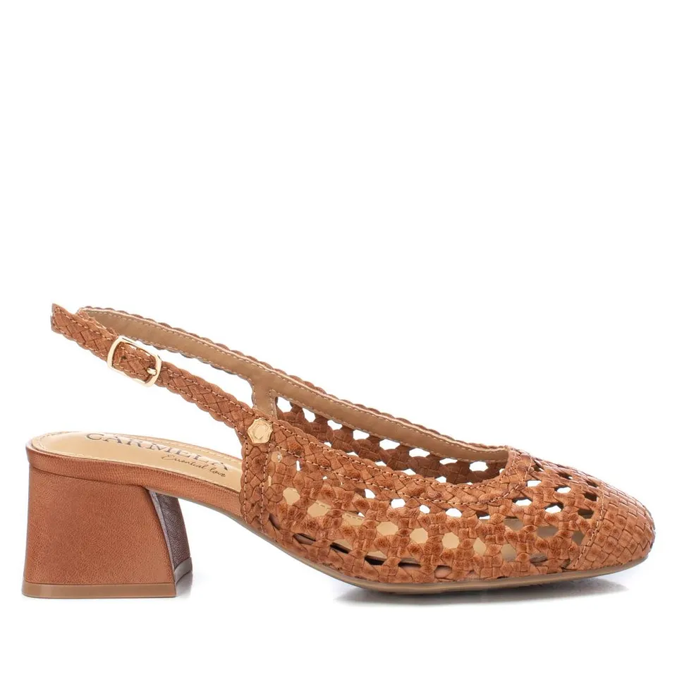 Carmela 16160801 escarpin cuir marron talon 5 cm