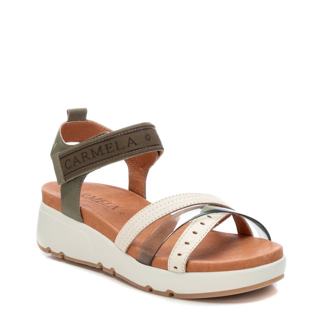 Carmela 16058701 sandales femme vertes cuir