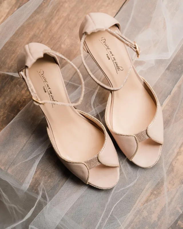 Dessine Moi Un Soulier Charlotte high sandale beige rosé talon