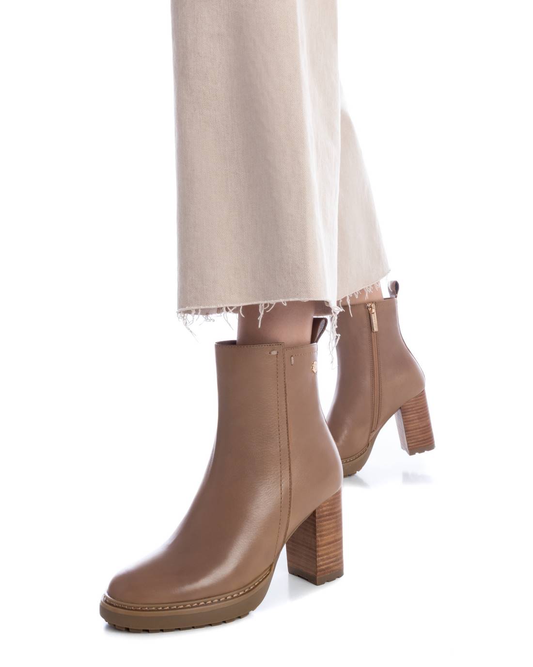 Carmela 16124102 bottine marron cuir talon 8 cm