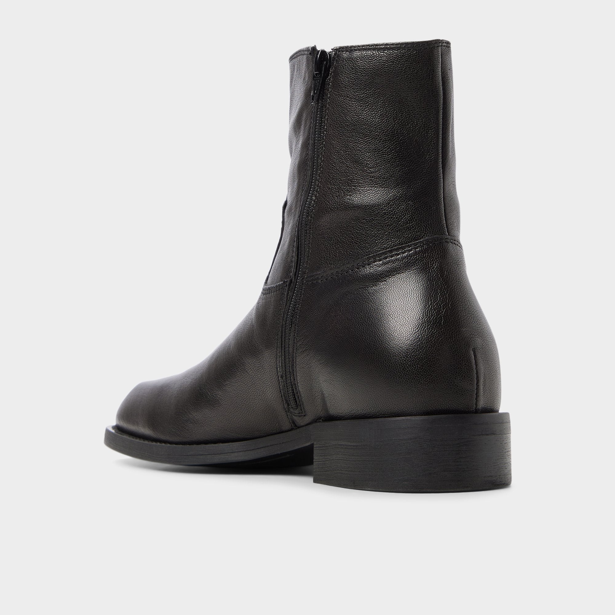 Aldo Todi bottines noires cuir talon carré