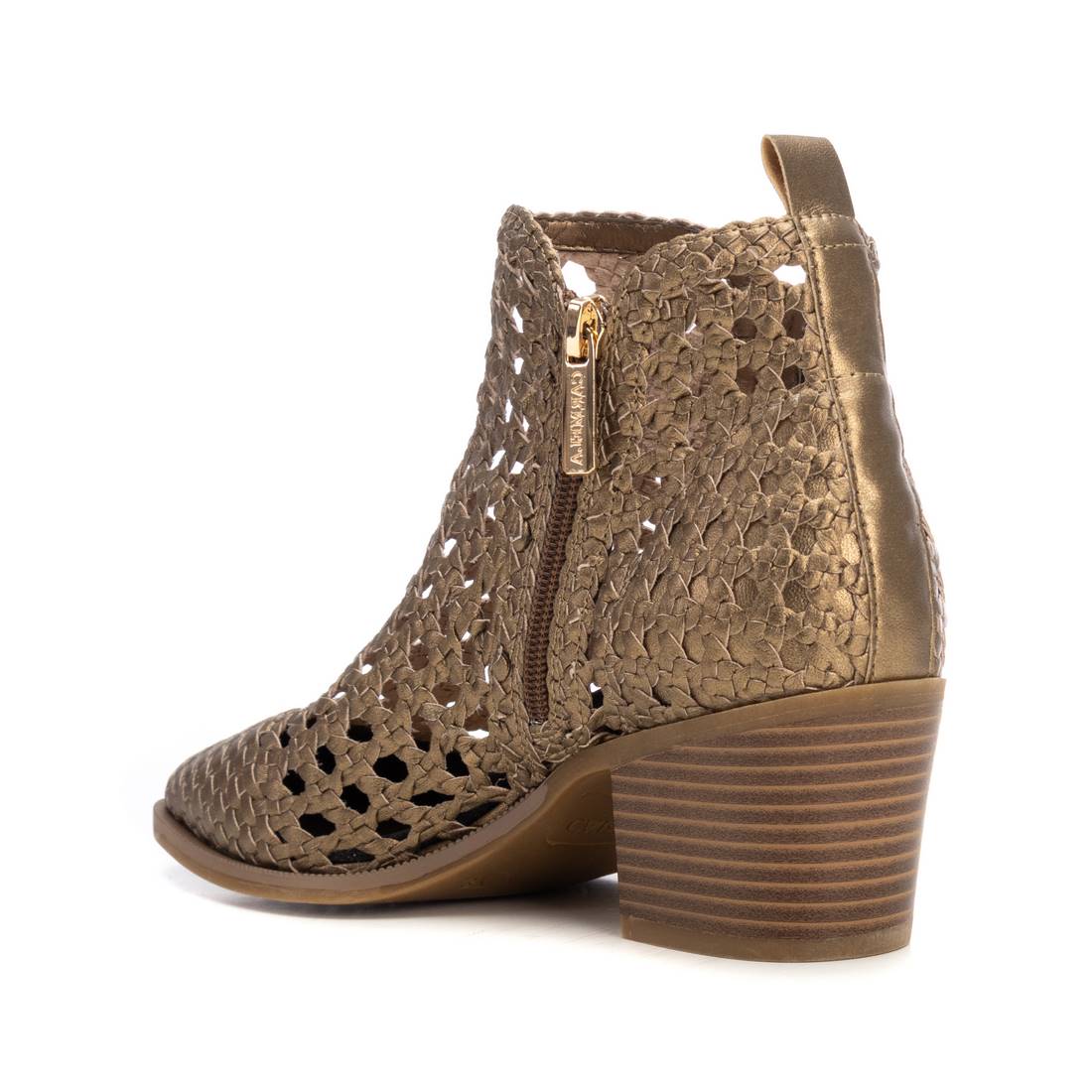 Carmela 16234405 bottine femme dorée cuir talon moyen