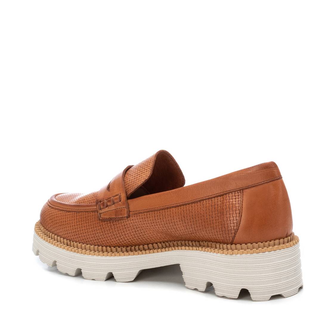 Carmela 16078301 mocassins cuir marron texturé