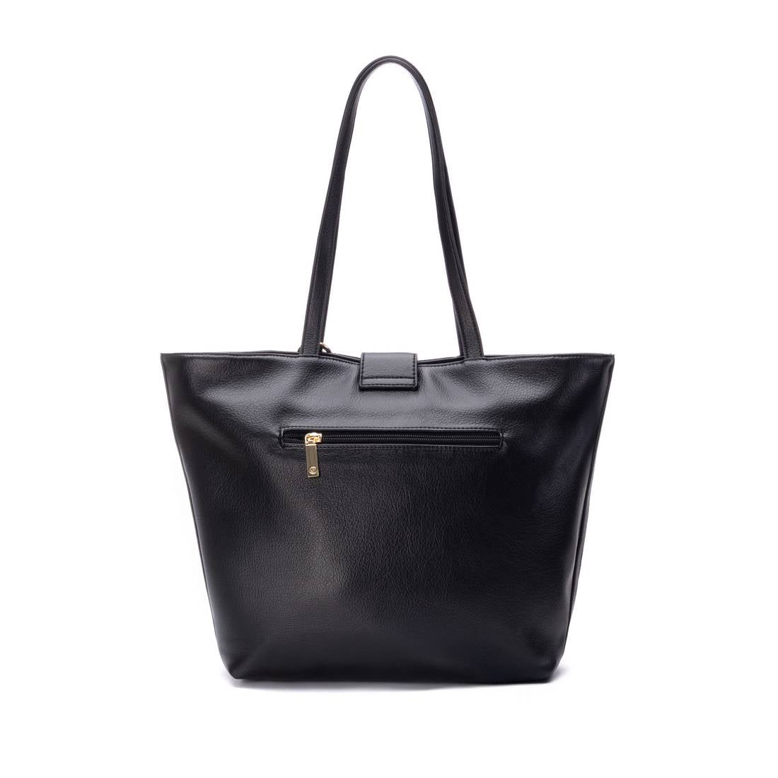 Carmela 18616202 shopper cuir noir 46 cm