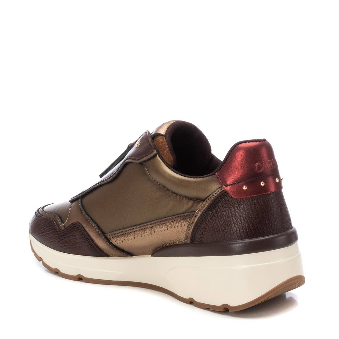 Carmela 16183006 baskets cuir marron zip