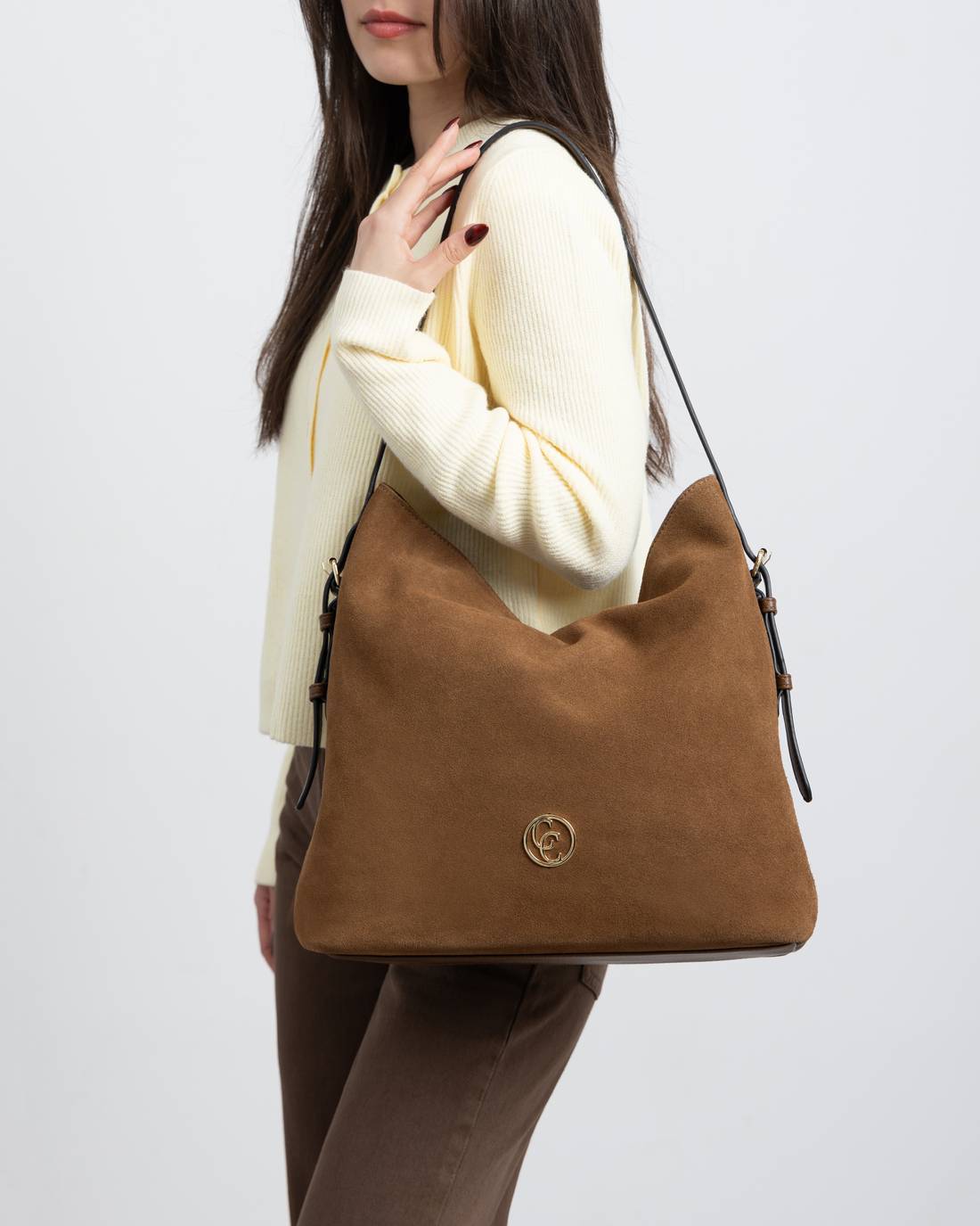 Carmela 18618002 sac épaule cuir camel