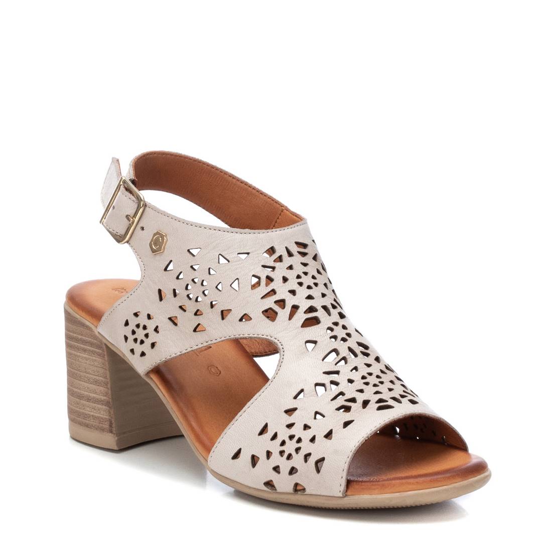Carmela 16083901 sandales cuir blanc talon 8 cm