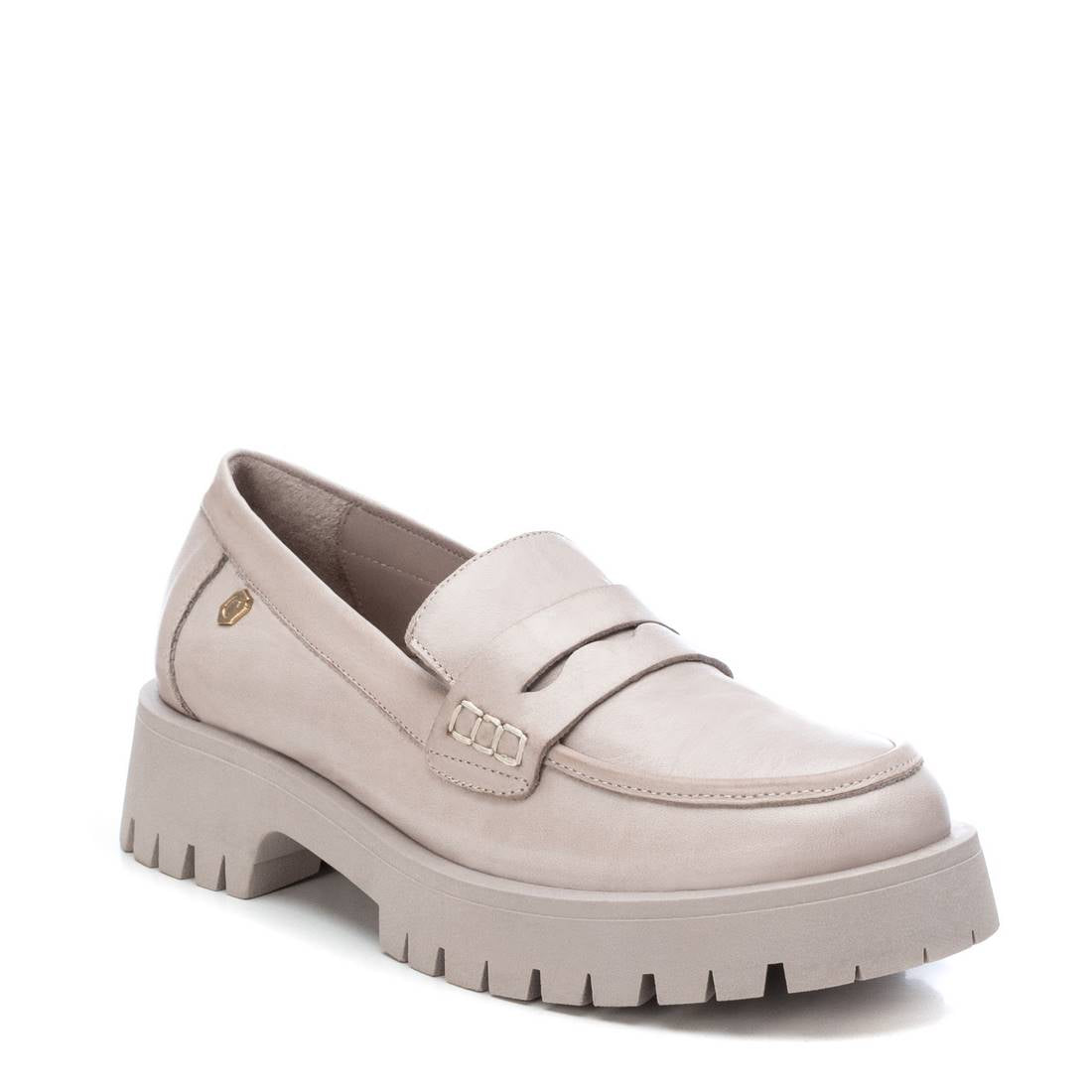 Carmela 16099105 mocassin blanc cuir véritable plat