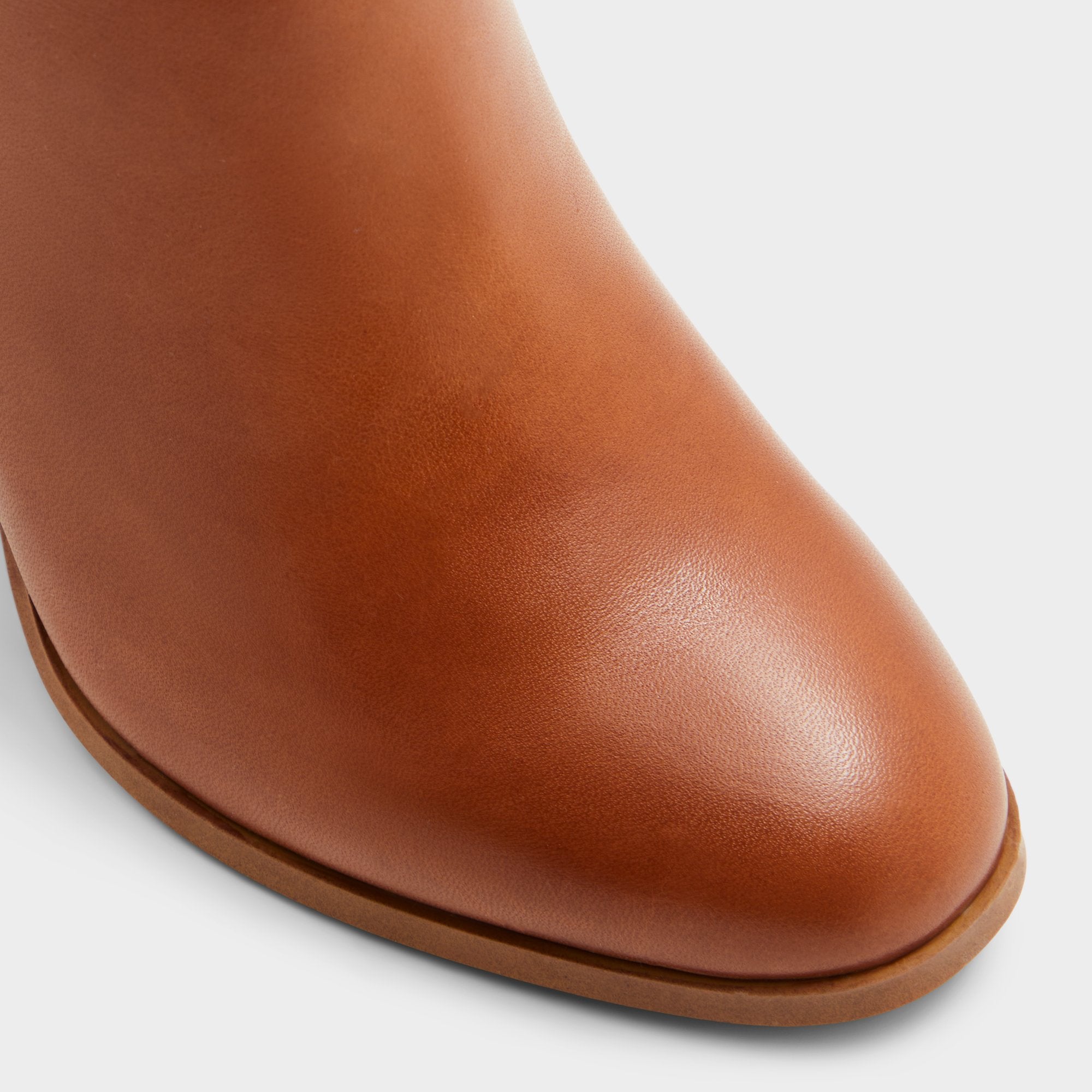 Aldo Belide bottes hautes mollet large marron