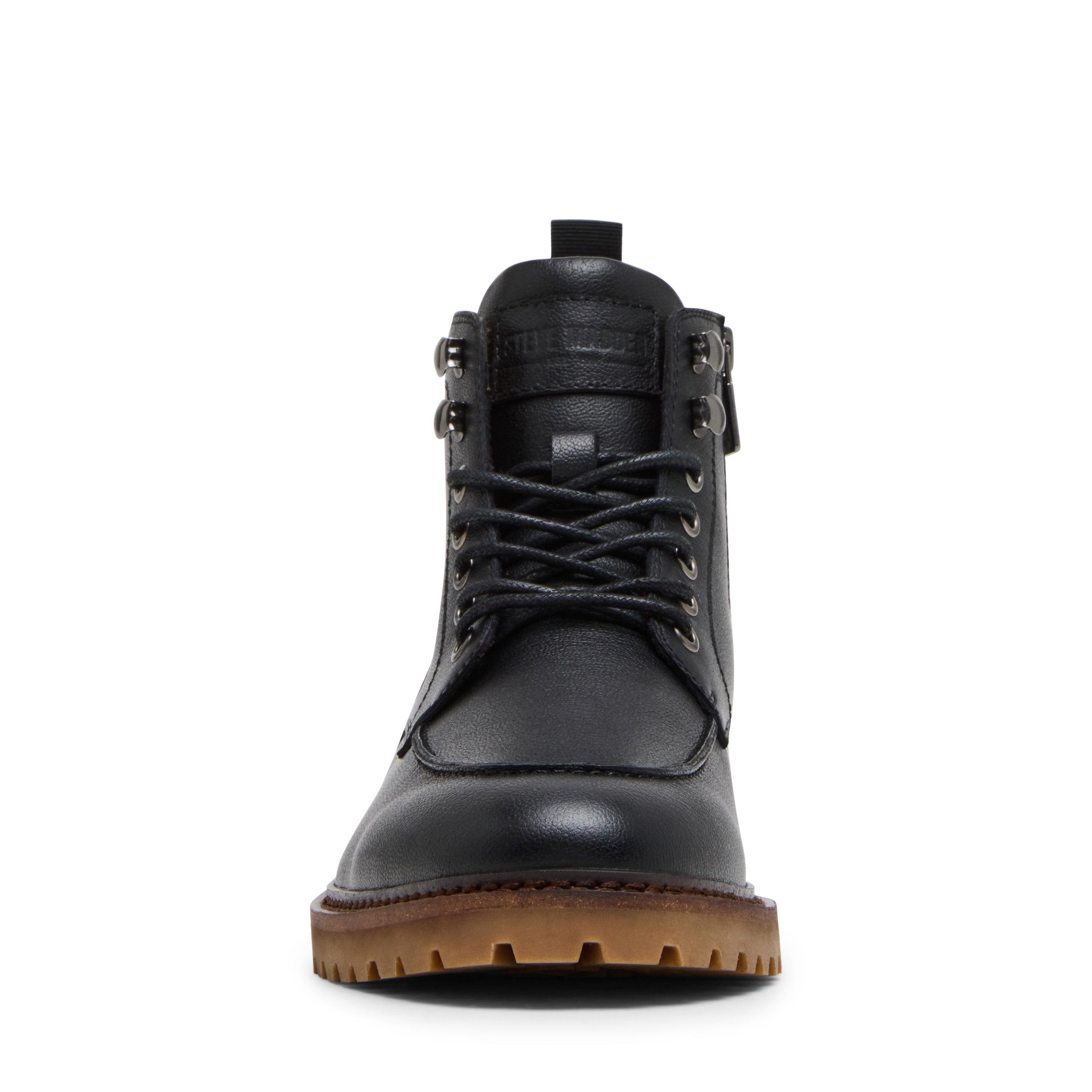 Steve Madden Patroane bottes cuir noir homme lacets