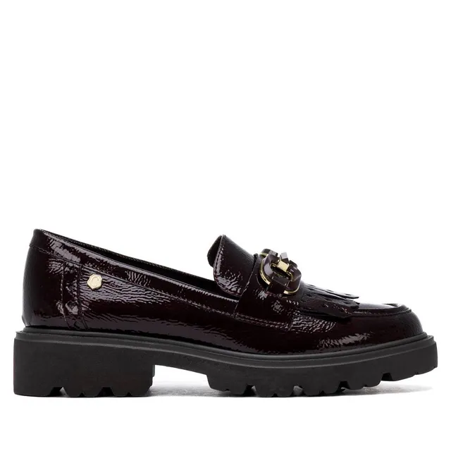 Carmela 16436903 mocassin femme bordeaux talon bas