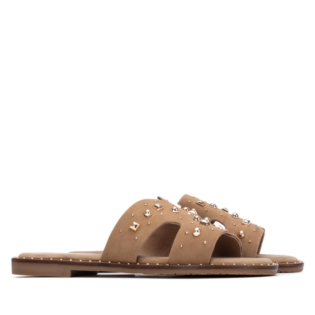 Carmela 16305703 sandale cuir beige cloutée
