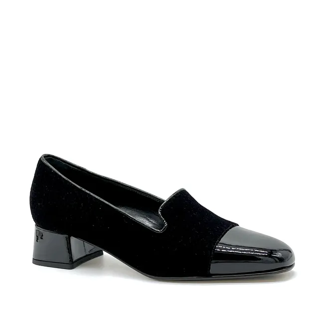 Elata 53531 derbies noir vernis talon 3,5 cm