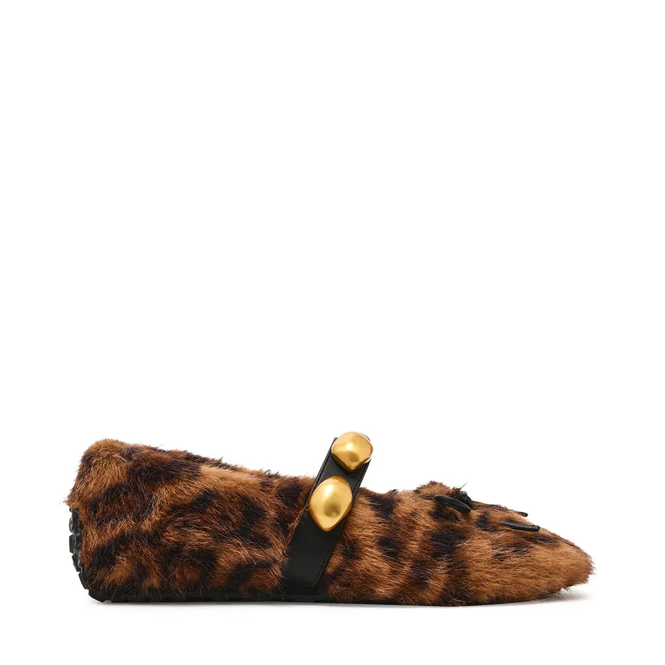 Steve Madden Toasted ballerines léopard noir marron plat 1,5 cm