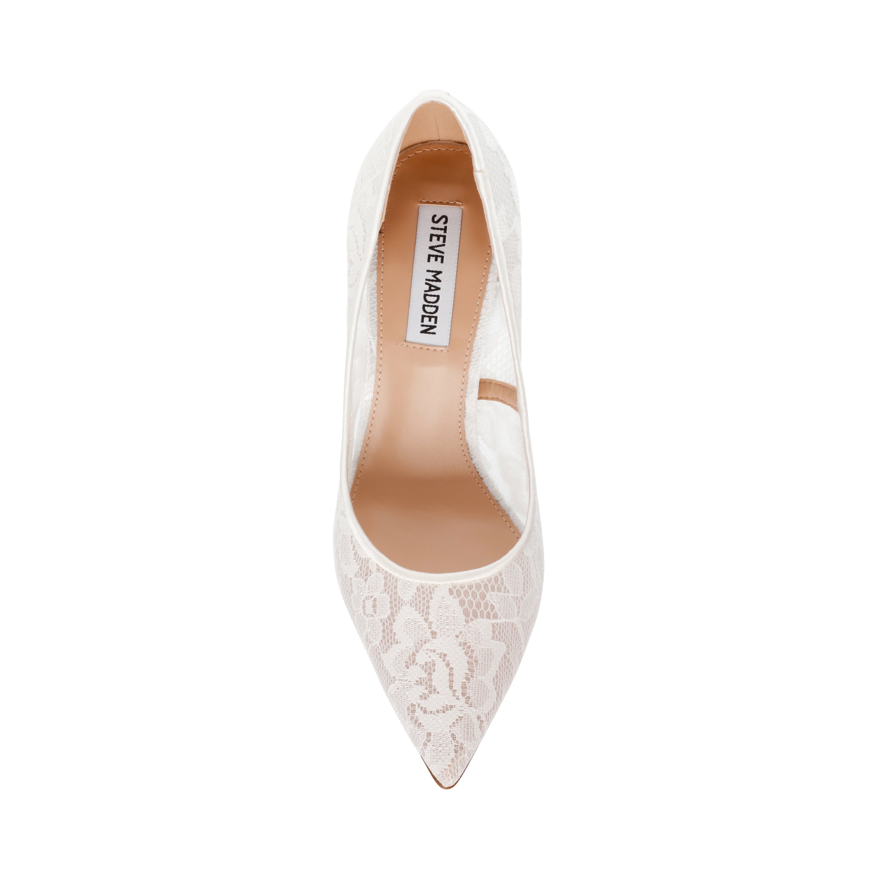 Steve Madden Evelyn-L escarpins dentelle blanche talon 10,5 cm