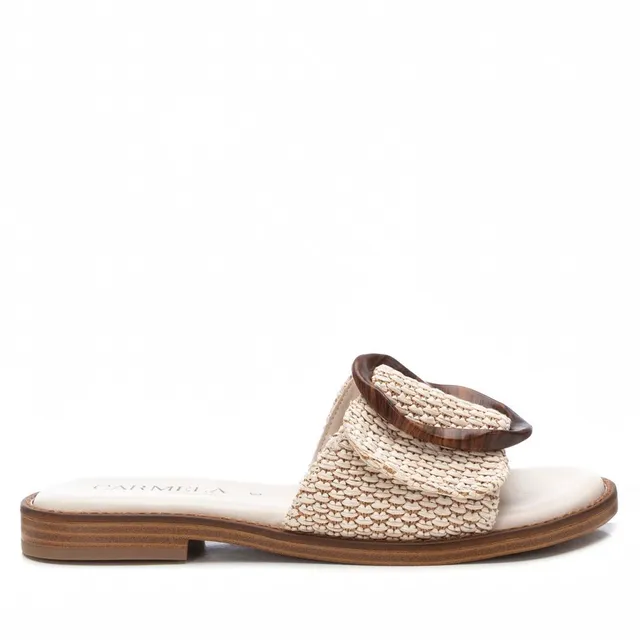 Carmela 16241501 mules raphia beige talon