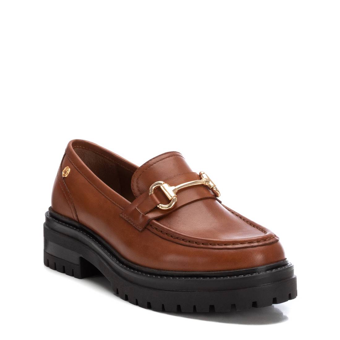 Carmela 16178201 mocassin femme marron cuir métal