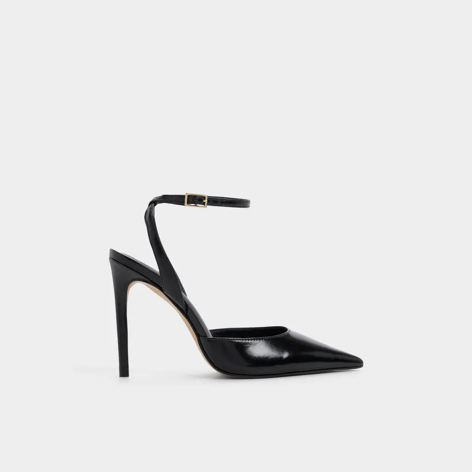 ALDO Nikkolia escarpins vernis noirs boucle dorée