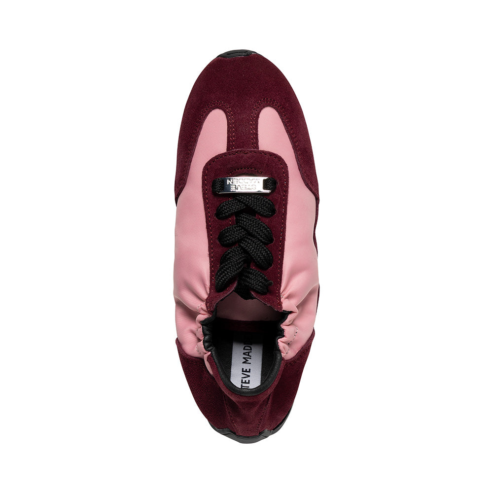 Steve Madden Bobby baskets femme rose rouge suède