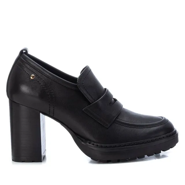 Carmela 16098301 mocassin cuir noir talon 7 cm