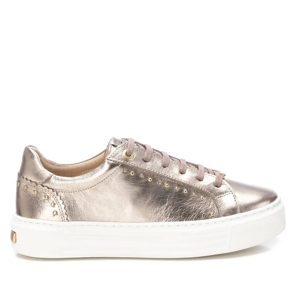 Carmela 16176203 sneaker femme cuir doré plateforme