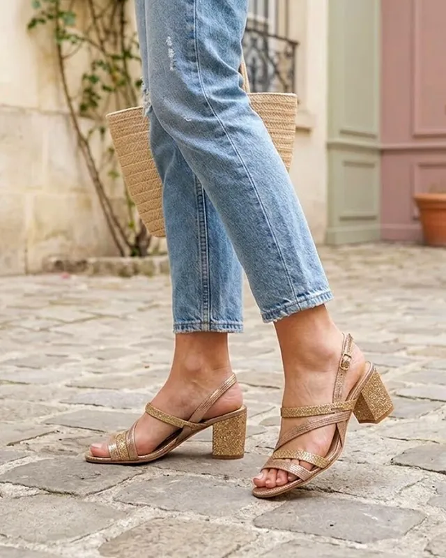 Dessine Moi Un Soulier Emma sandale champagne bronze
