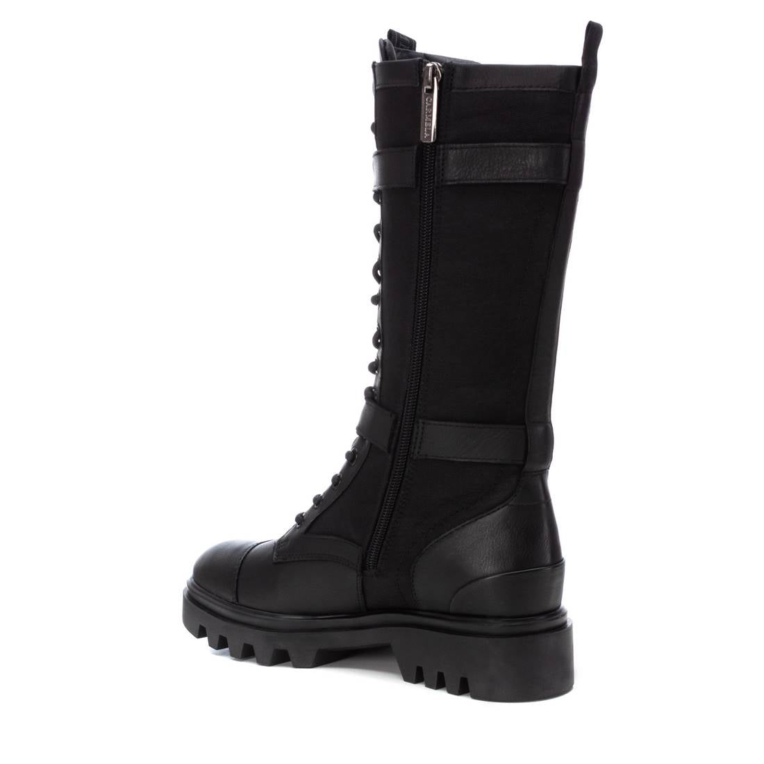 Carmela 16020501 bottes femme noir cuir militaire