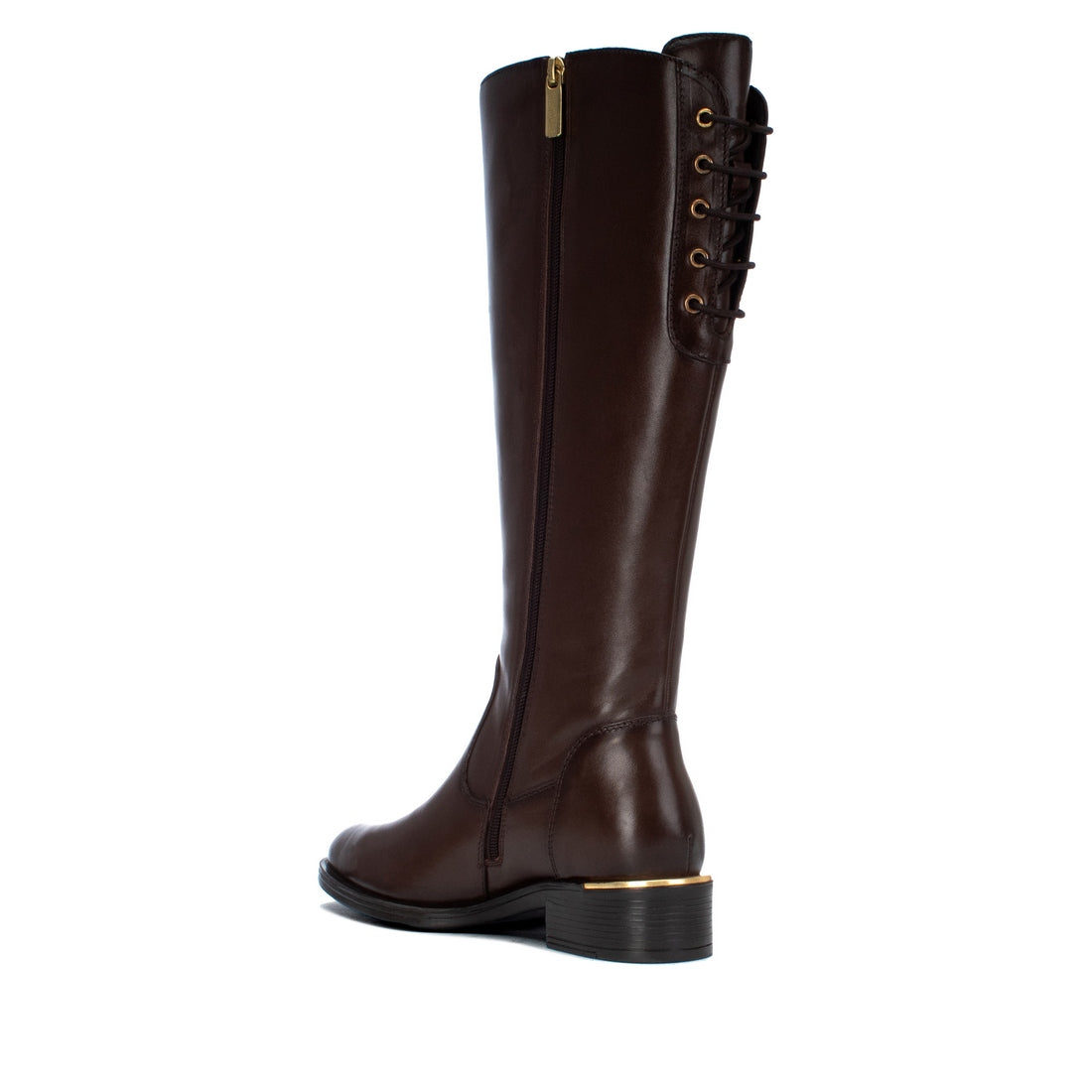 Carmela 16401003 bottes femme marron cuir talon bas