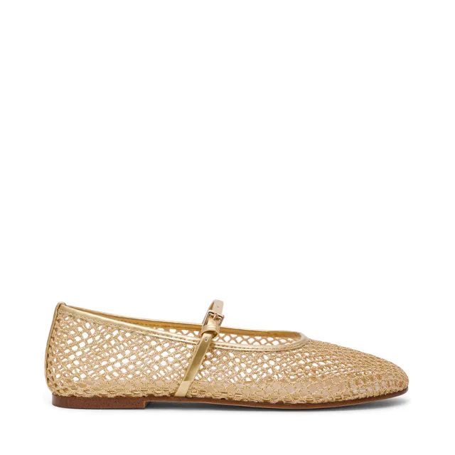 Steve Madden Mags ballerines dorées mesh boucle