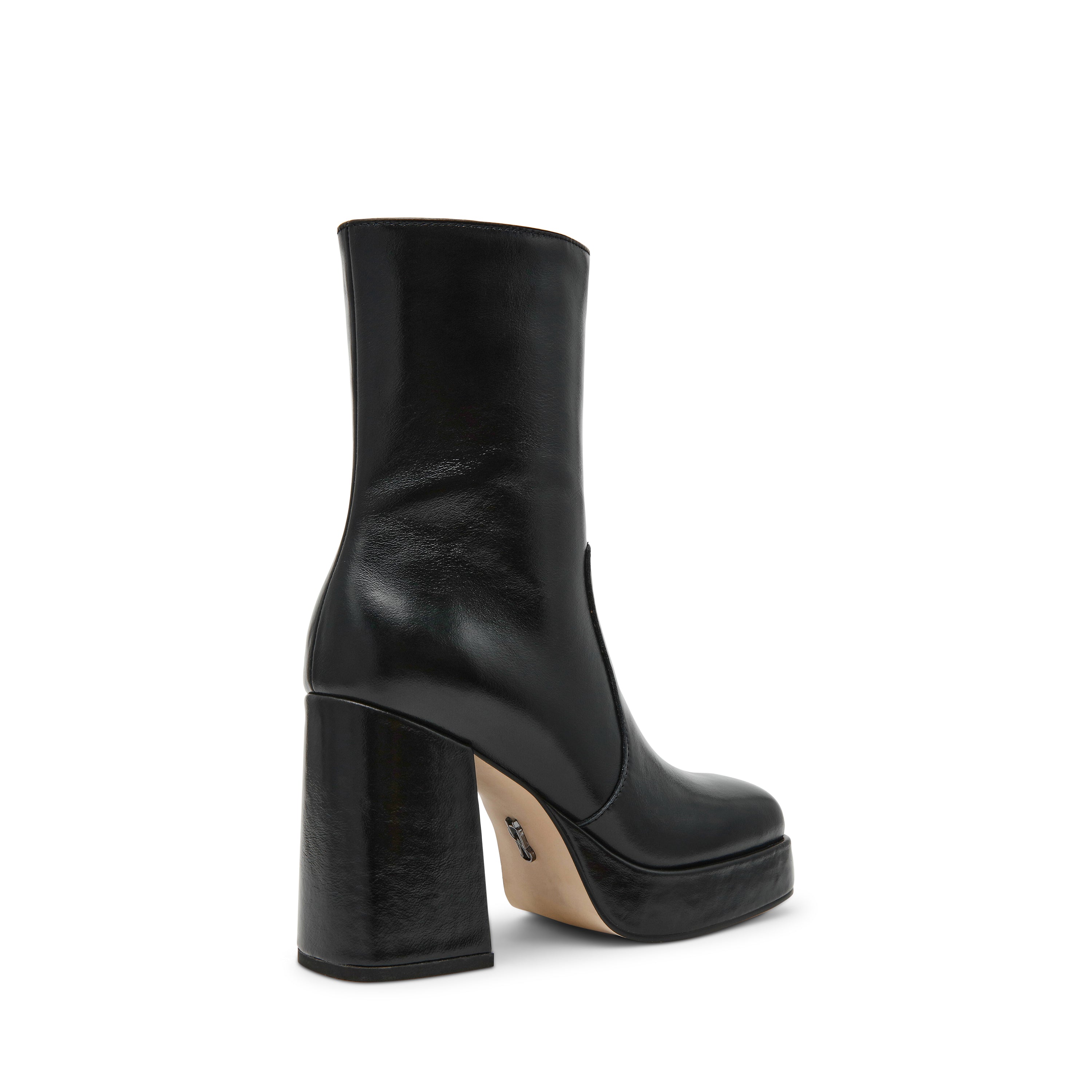 Steve Madden Echos Bootie bottines cuir noir talon 8 cm