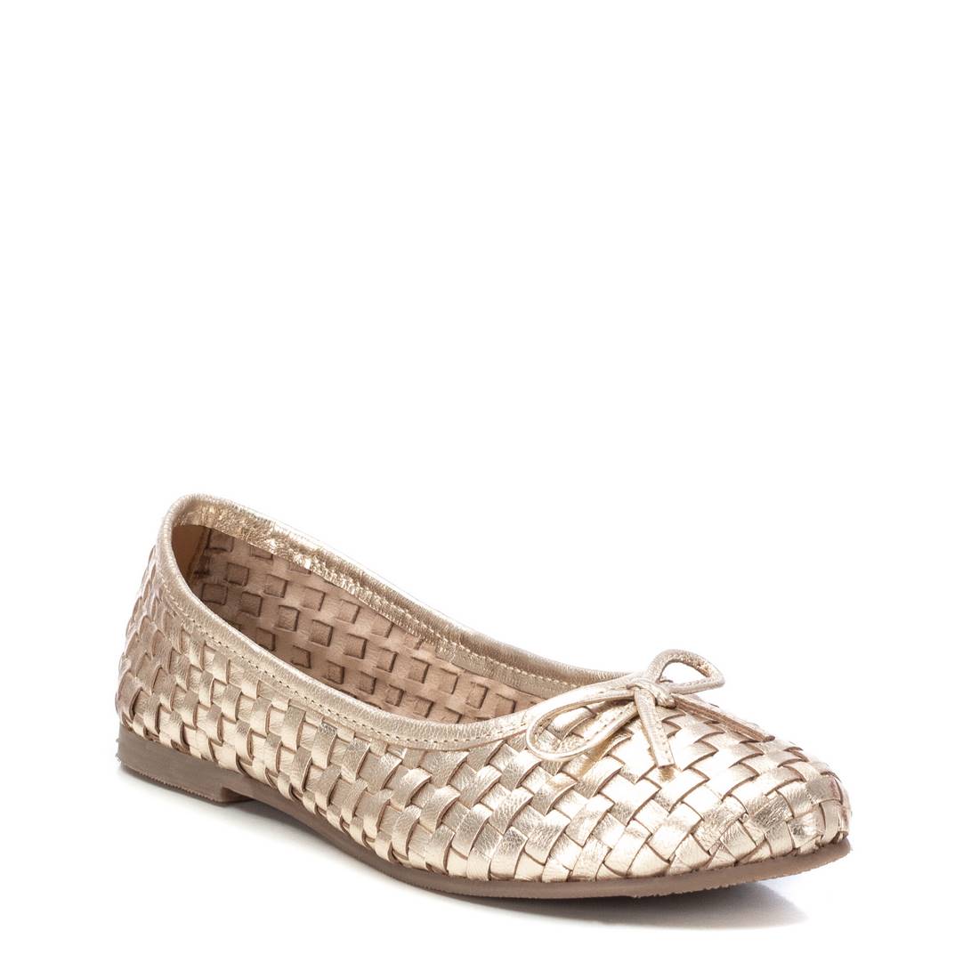 Carmela 16163902 ballerines cuir doré tressé
