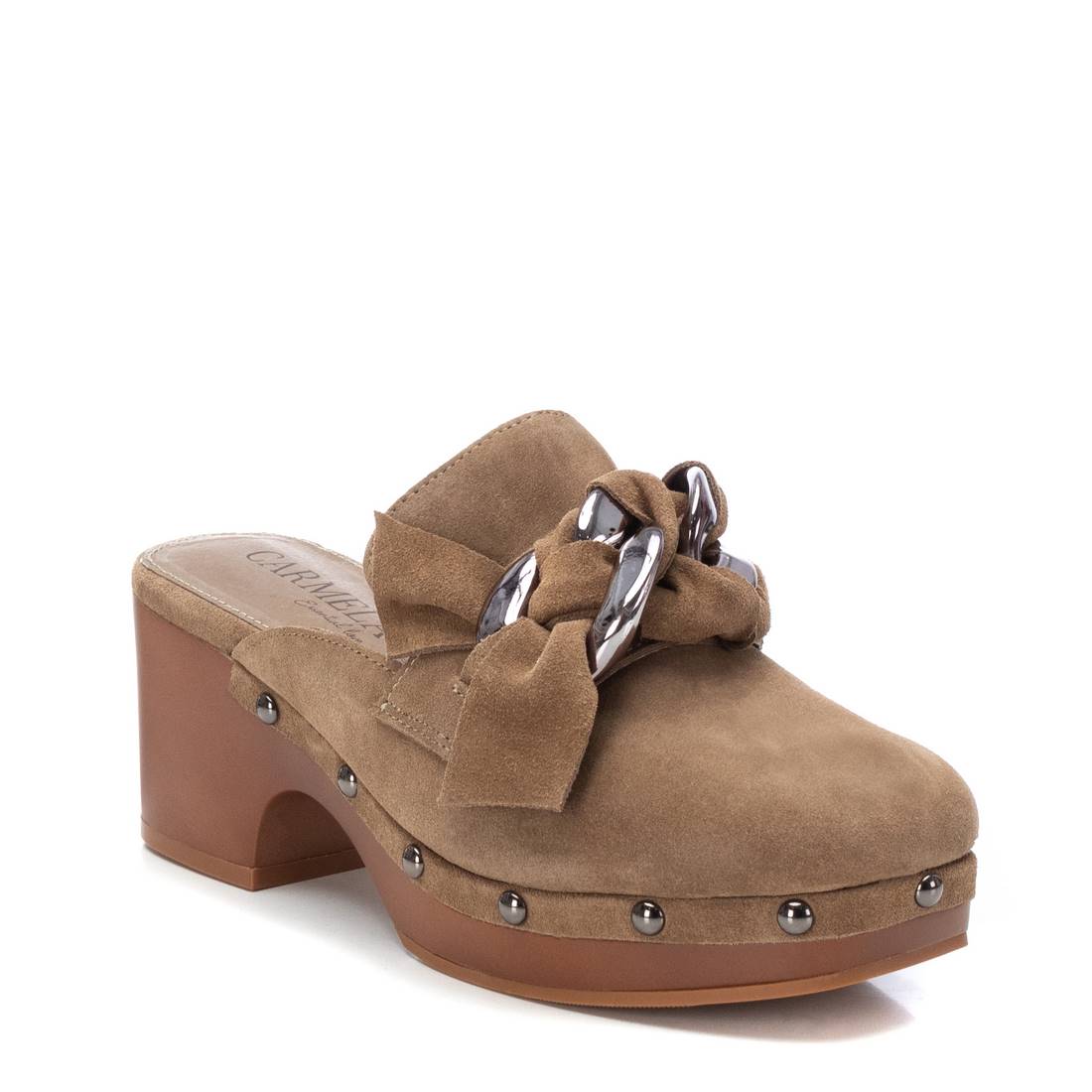 Carmela 16046901 sabot suède marron talon 5 cm