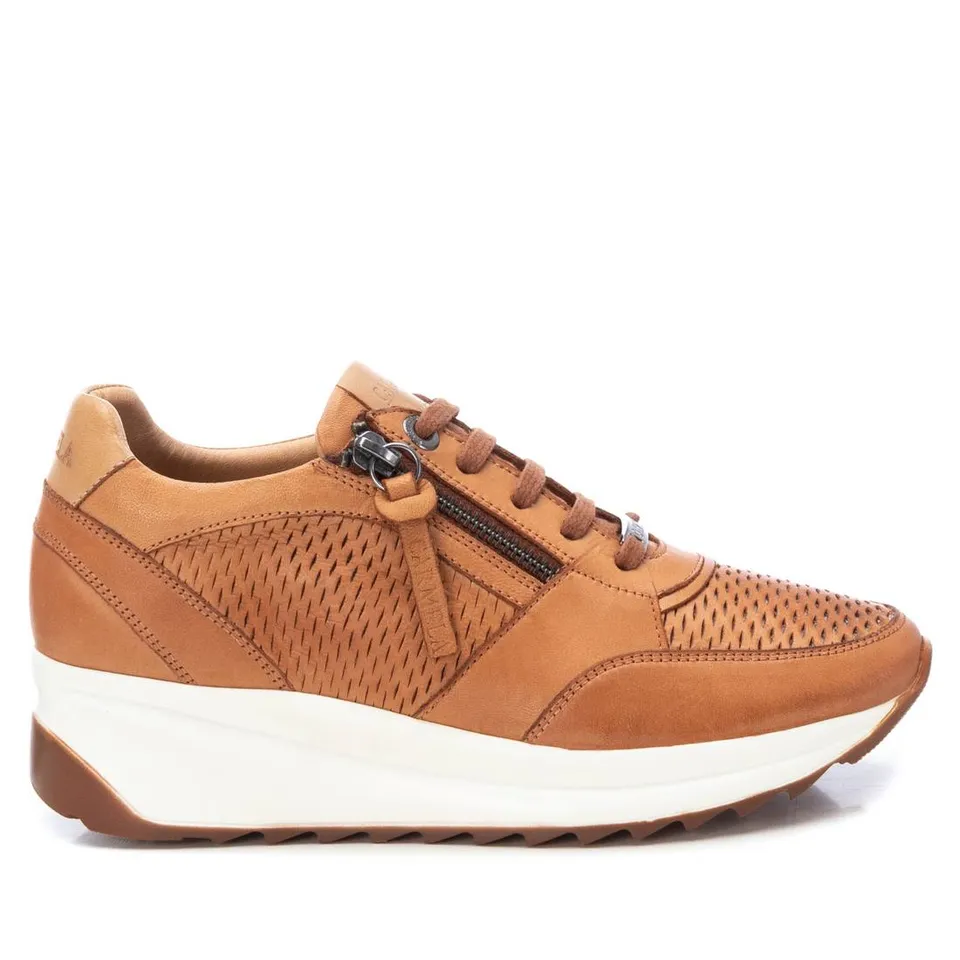 Carmela 16070901 sneaker femme marron cuir picots