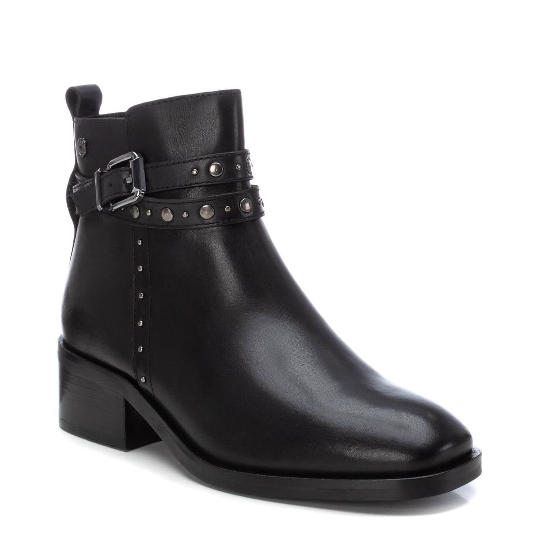 Carmela 16171301 bottine cuir noir talon 4 cm