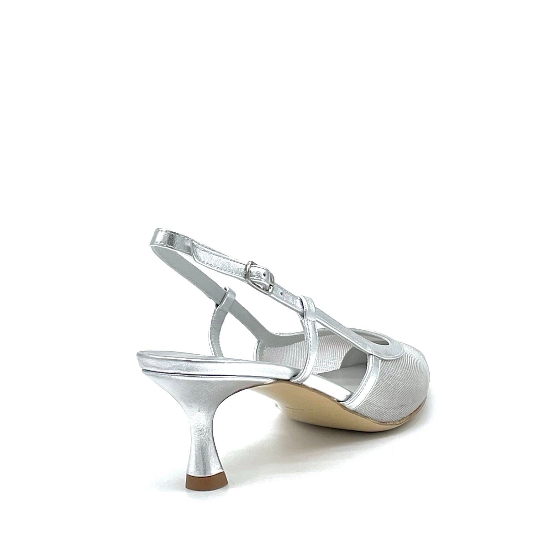 Elata 14148 slingbacks argenté talon 5,5 cm
