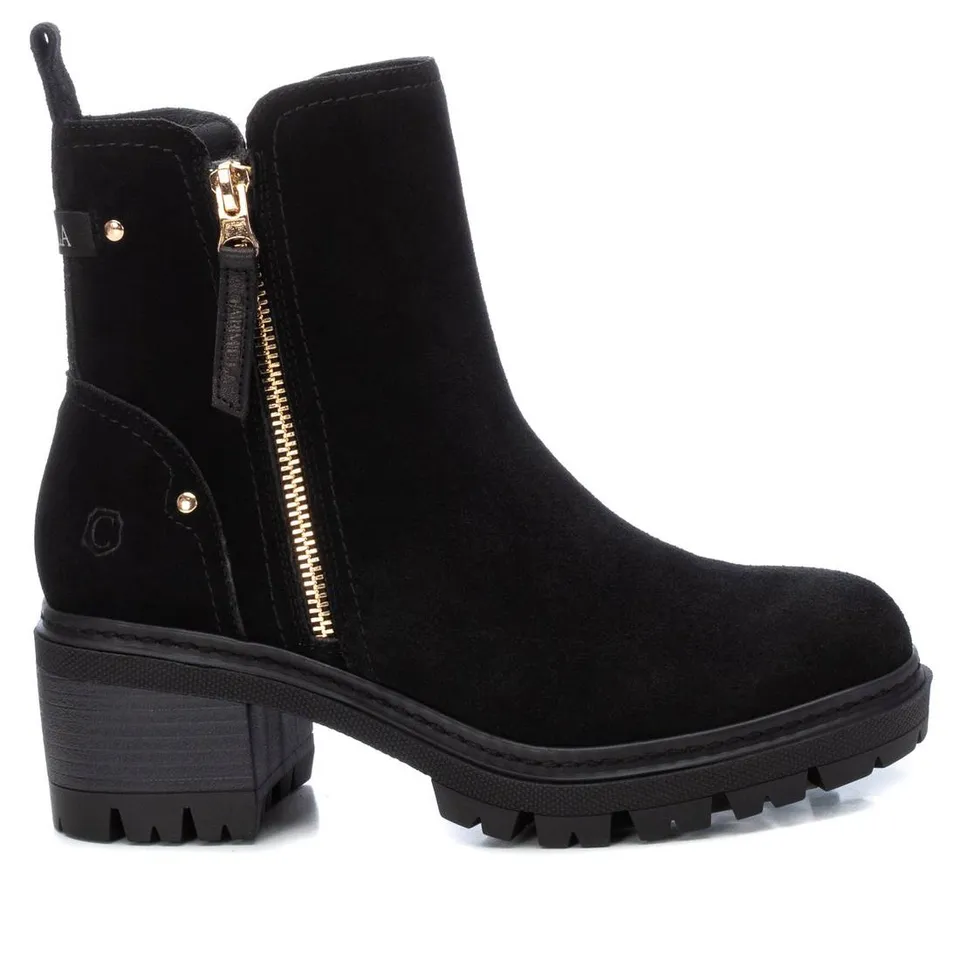 Carmela 16108102 bottines cuir noir talon 7 cm