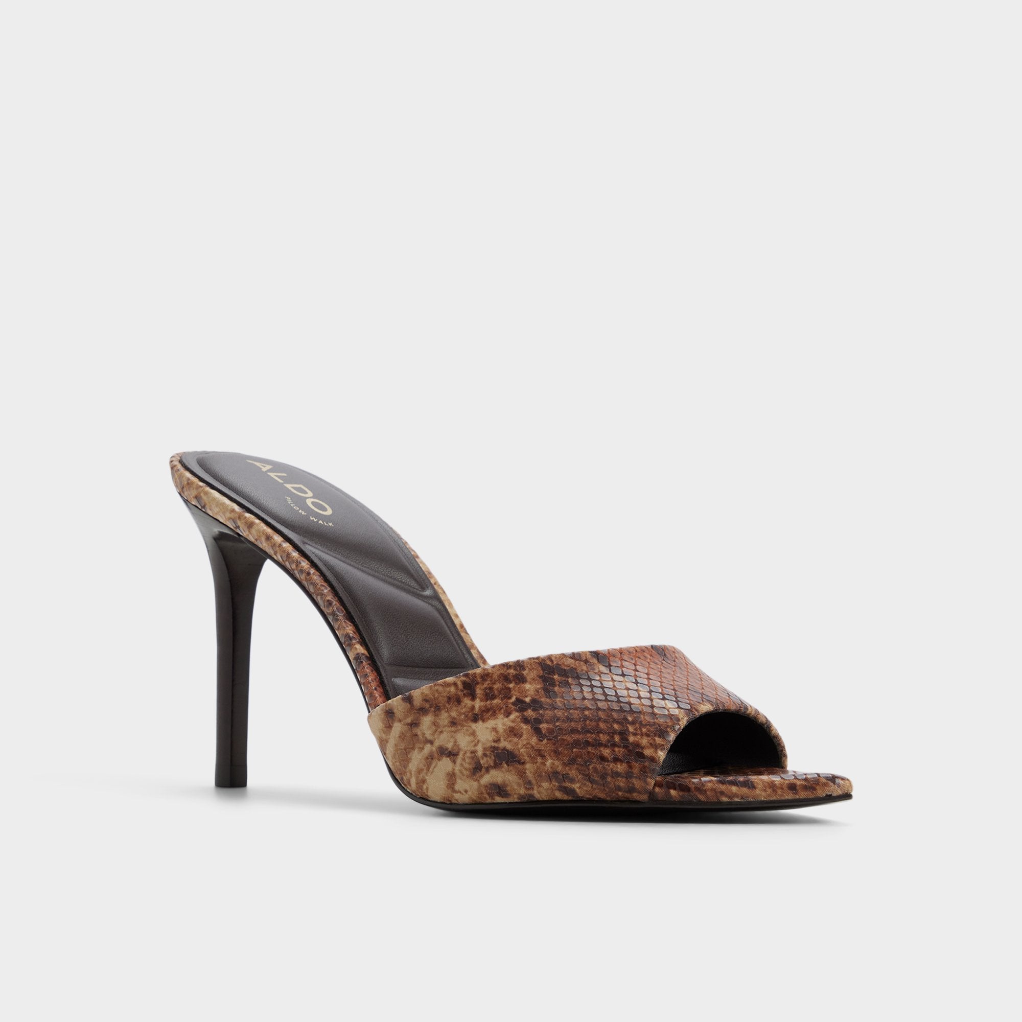 ALDO Anniebrilden sandales talon effet serpent