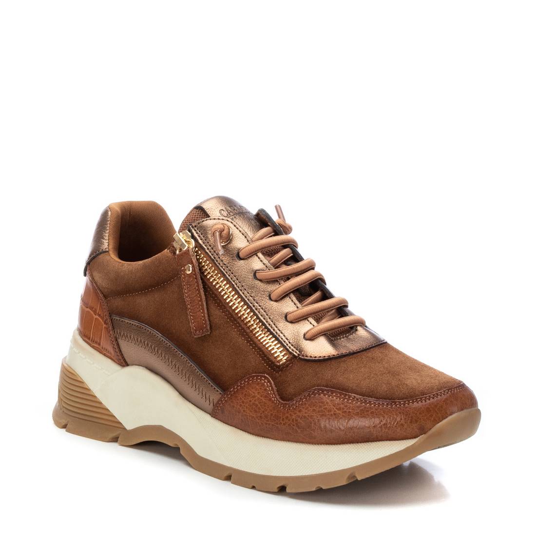 Carmela 16105904 sneakers femme cuir marron plates