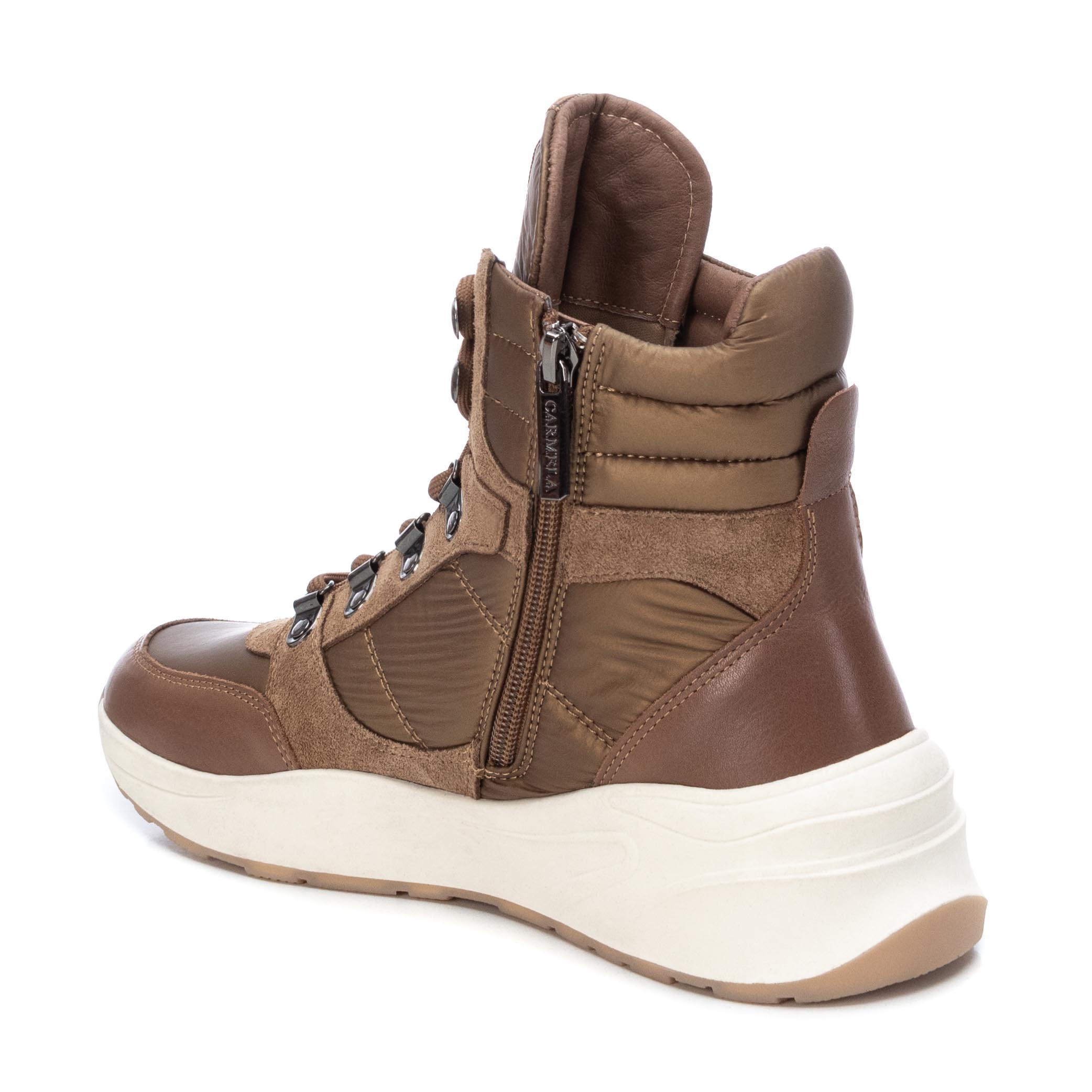 Carmela 16029304 baskets cuir marron montantes