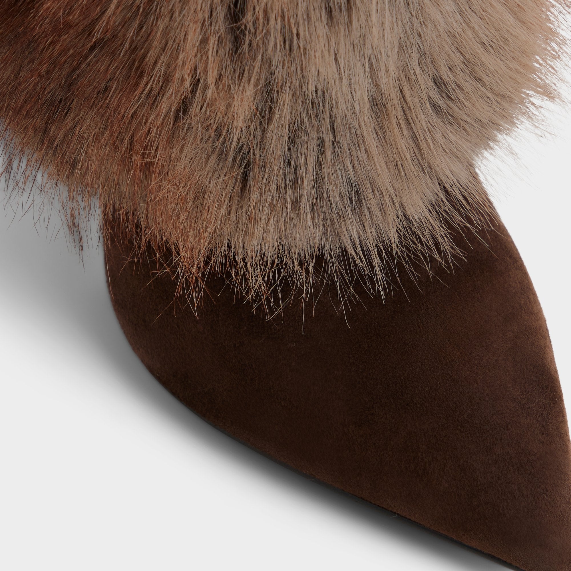 ALDO Lennore bottes genou marron fourrure