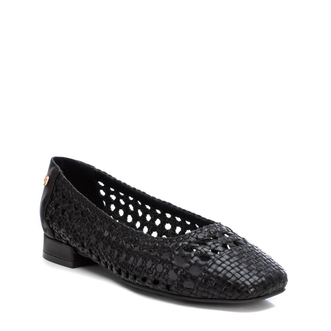 Carmela 16147004 ballerines cuir noir métallisé