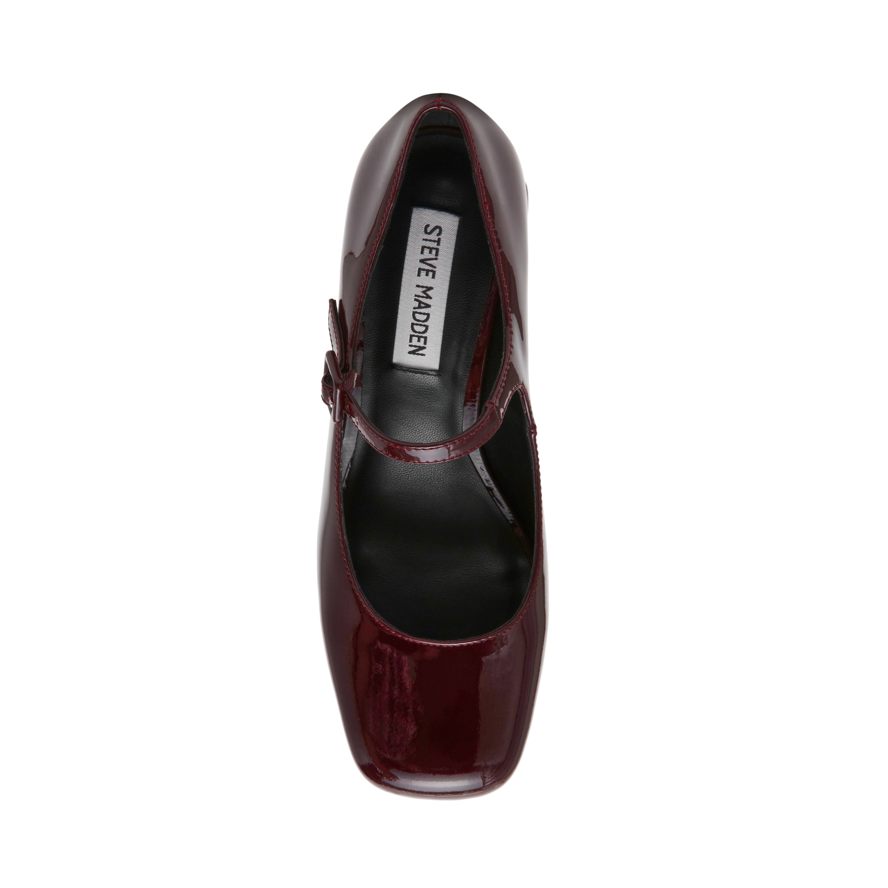 Steve Madden Darcey escarpin verni bordeaux talon 6 cm