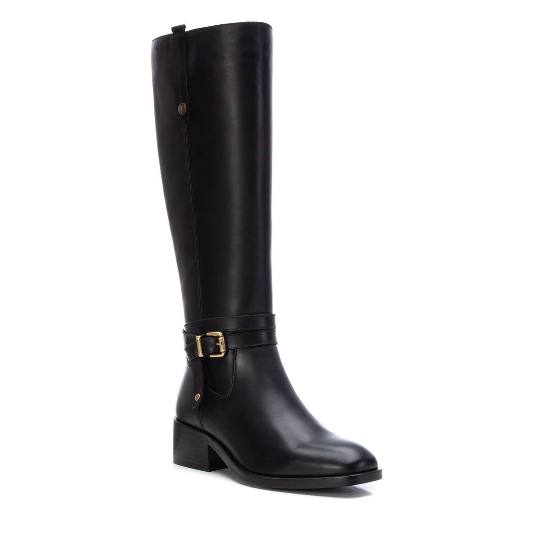 Carmela 16097701 botte femme noire cuir talon 4 cm