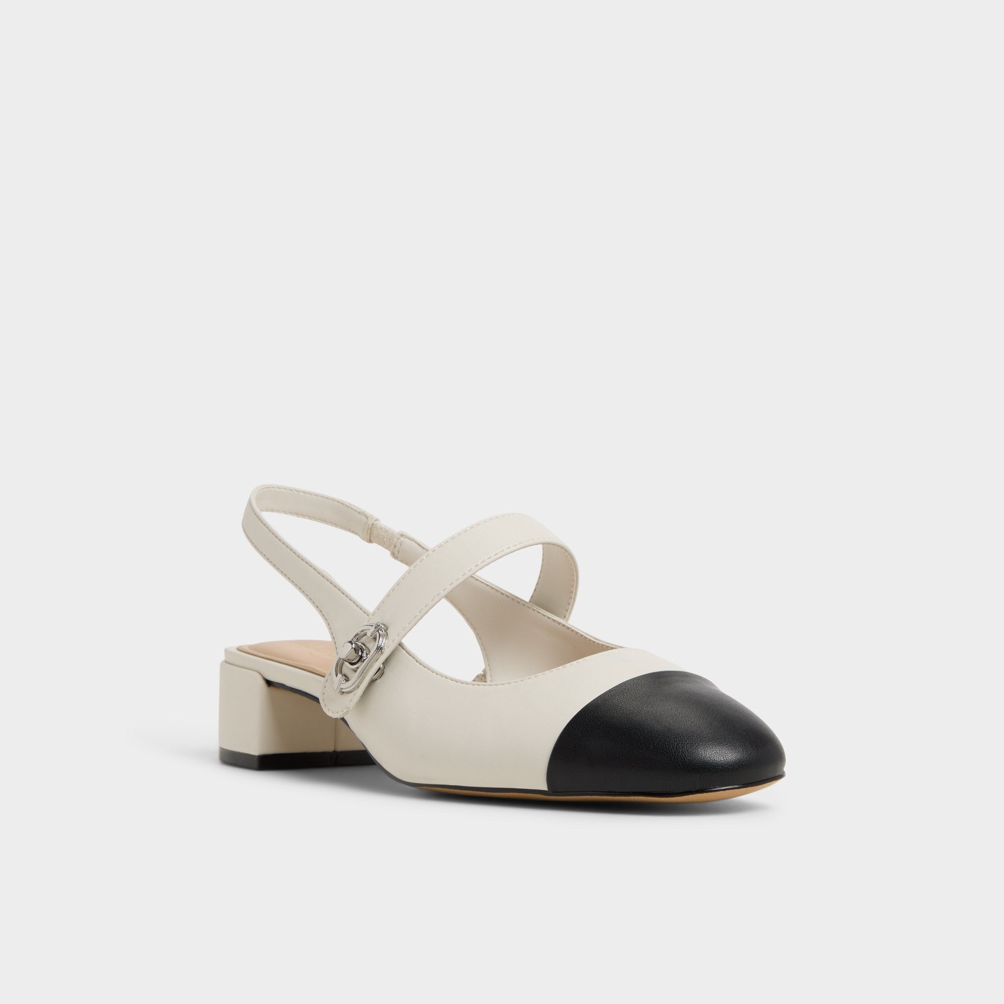 ALDO Agathe escarpins Mary Jane talon bloc blanc