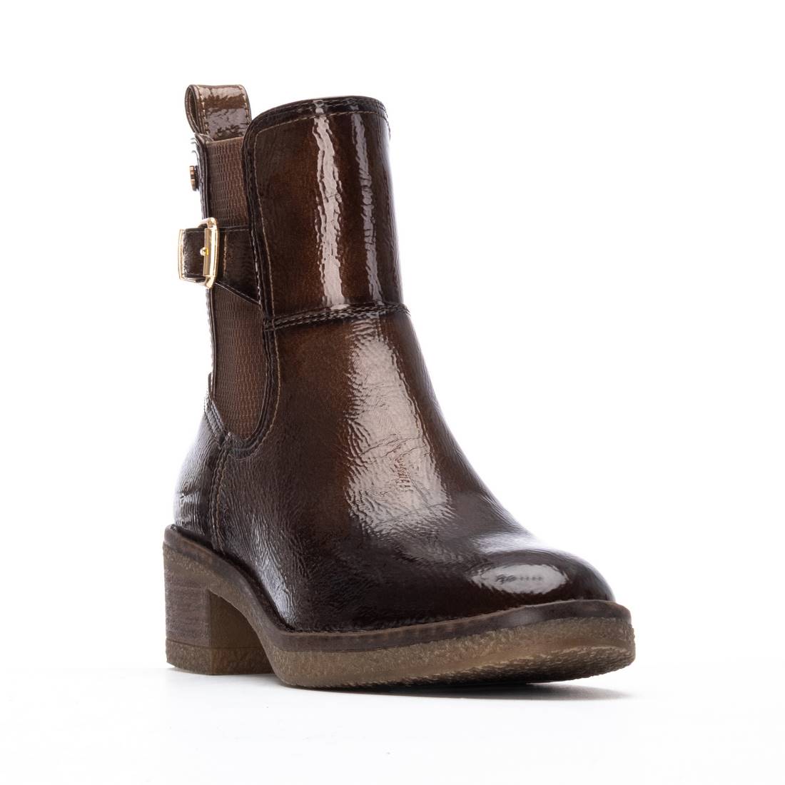 Carmela 16257901 bottines femme talon taupe verni