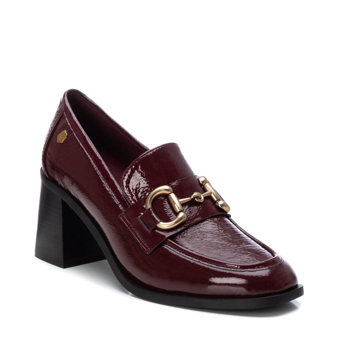 Carmela 16115702 mocassins cuir rouge verni talon 7 cm