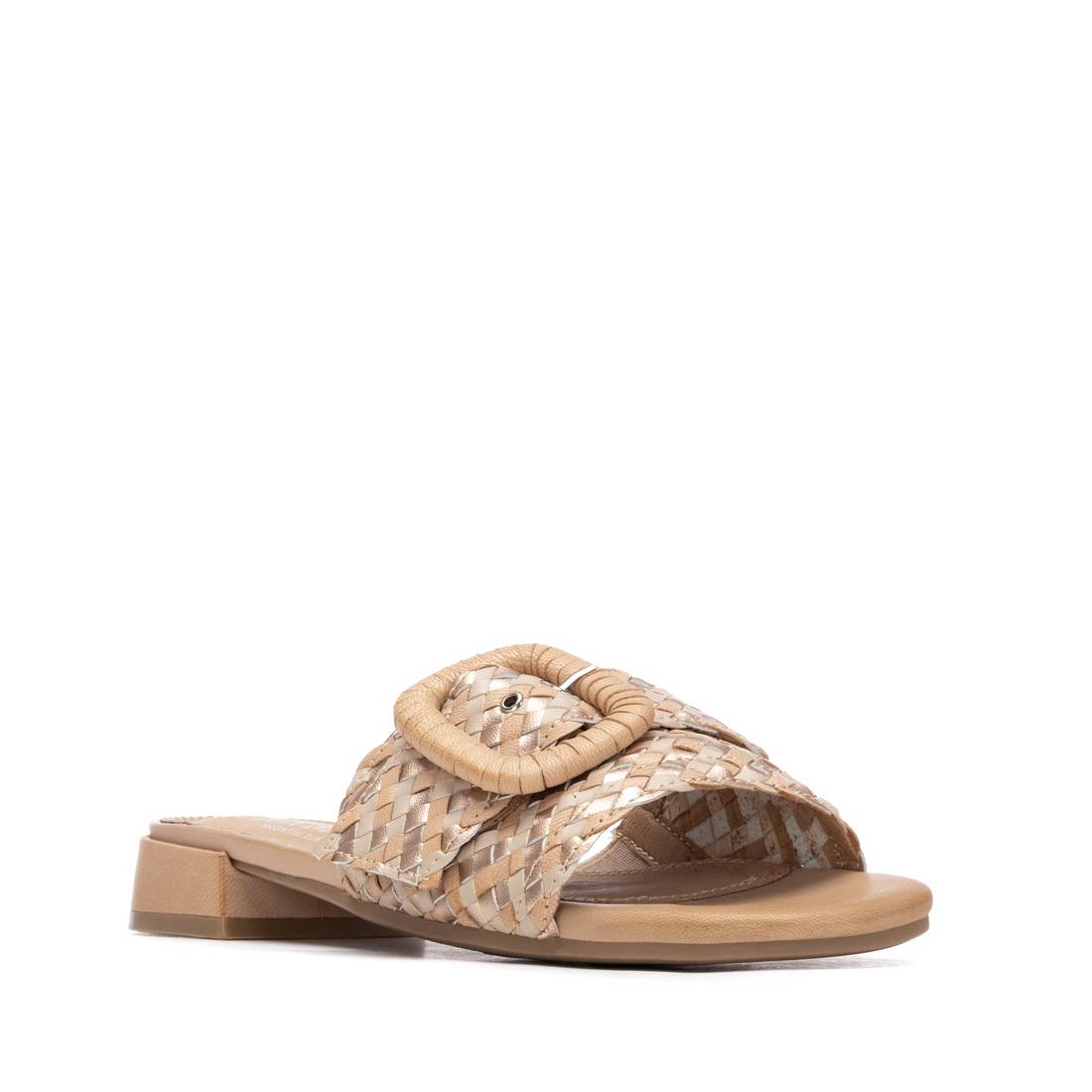 Carmela 16315201 sandale femme beige cuir véritable